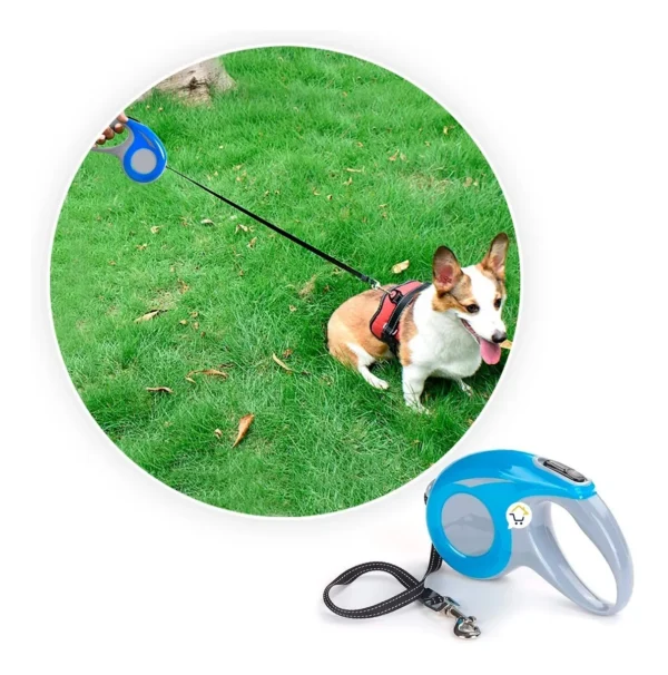 Correa 5 mts. Extensible de Alta Resistencia para Perros.
